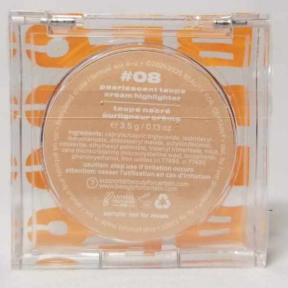 Beauty for Certain - Cream Highlighter - #08 Pearlescent Taupe - Picture 2 of 5